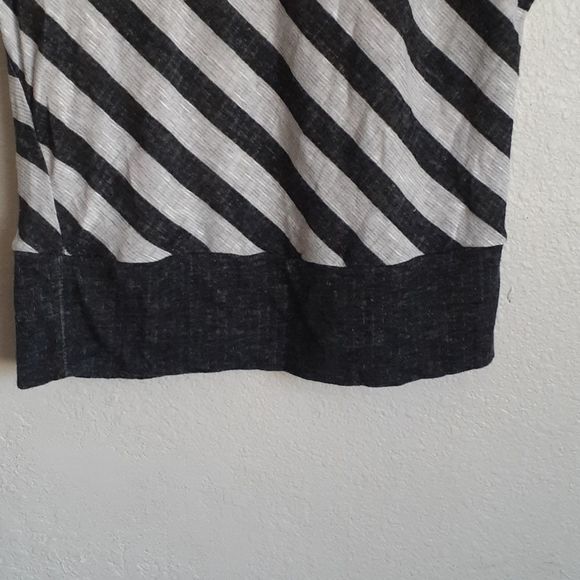 TIMING S KNIT BAT WING S TOP black and cream - Picture 7 of 10